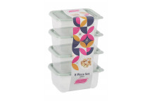 CONTOUR SAGE PLASTIC CONTAINER SET 4X200ML