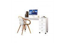 DUBAI WHITE HIGH GLOSS OFFICE DESK