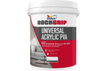 PAINT PVA WHITE UNIVERSAL ACRYLIC ROCKGRIP 5L DULUX