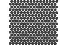 PENNY ROUND BLACK MATT MOSAIC 324X310MM