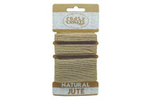 JUTE WOVEN CRAFT NATURAL STRIPED 3PIECE 10/15/13MMX1M