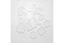 DALA 12PIECE SILICONE PENDANT CRAFT RESIN MOULD SET