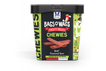 FOOD DOG TREATS CHEWIES 3102BWBB50 BEEF BARS 500G MONTEGO