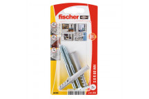 FISCHER SQUARE HOOK WALLPLUG AND HOOK 2PER PACK