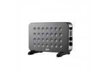 ELECTRIC CONVECTION METALLIC GREY HEATER