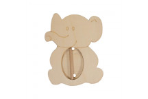 WOOD ELEPHANT PICTURE FRAME