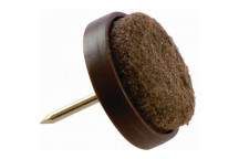GLIDE ITGPFB24 PLASTIC & FELT SCREW BROWN 24MM 8PP