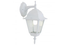 EUROLUX LANTERN OUTDOOR 4 PANEL DOWN FACING WHITE