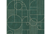 3D URBAN FORCE GREEN WALLPAPER 10.05MX0.53M