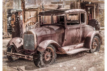 VINTAGE RIDE DECOUPAGE A4