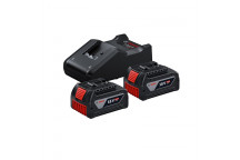 BOSCH CORDLESS STARTER KIT WITH BATTERY AND CHARGER ONLY 2X4.0AH GAL 18V