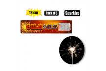 PARTY SPARKLERS 18CM 6PACK