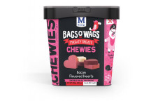 FOOD DOG TREATS CHEWIES 3102BWHM50 HEARTS MIX 500G MONTEGO