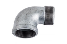 K-BRAND GALVANIZED MALE AND FEMALE 90 DEGREE ELBOW 25MM