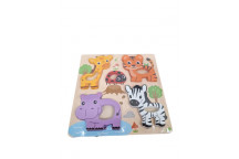 WILD ANIMALS CRAFT KIDS PUZZLE 17X17CM
