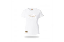 WHITE METALLIC PUFF LADIES T-SHIRT 3XLARGE
