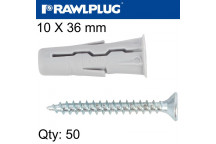 Universal Plug Uno 10 X 36mm 50 Pack