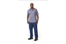 DROMEX GREY MELANGE QUICK DRY PREMIUM GOLF SHIRT SMALL