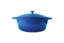 LKS BLUE OVAL CASSEROLE 4L