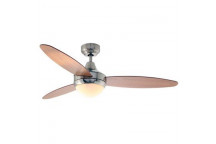 EUROLUX SATIN CHROME MAPLE CHERRY SWIRL FAN