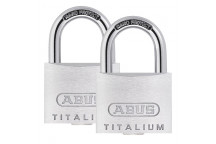 ABUS TITALIUM NANO PADLOCK 40MM 2PACK
