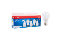 EUROLUX LED BULB A60 CLASSIC E27 6W 5PP 4000K