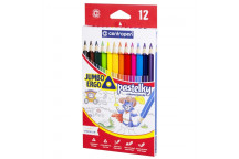 JUMBO BRIGHT COLOURS COLOURING PENCILS 12PIECE