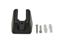 BLACK WALL HOOK WITH SCREWS