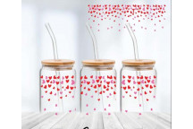 RAINBOW HEARTS WRAP VINYL CRAFT UV DTF STICKER