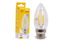 RADIANT LED FILAMENT CANDLE BULB B22 4W 3000K