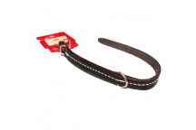 COMPLETE STITCHED LEATHER PET COLLAR 22X500MM