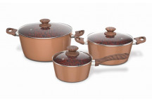 TEVO TRADING POT SET COPPER ROCK 6PC BENNETT READ.