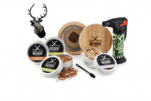 SMOKING COCKTAIL KIT INCLUDING SMOKER, BLOW TORCH AND 4 FLAVOURS