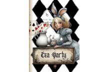 TEATIME IN WONDERLAND DECOUPAGE A4