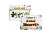 HAPPY BIRTHDAY ASSORTED BALLOON PARTY BANNER