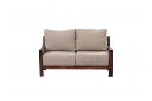 COUCH SALIGNA 2 SEATER BISCUIT OAK