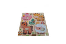 FARM ANIMALS CRAFT KIDS PUZZLE 17X17CM