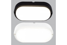 BRIGHTSTAR BLACK PVC LED OVAL BULKHEAD