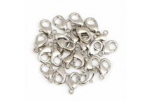 NICKEL LOBSTER FINDINGS 12MM 12 PACK
