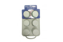 SILICONE MUFFIN TRAY WITH SOLID HANDLES 32.5X18X3.5CM