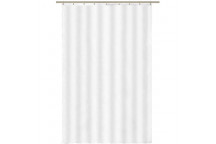 DRIP DRY SHOWER CURTAIN W/RING WHITE