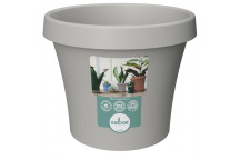 SEBOR LIGHT GREY PLASTIC POT 15CM