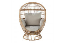 CHAIR  EGG STEEL WICKER 83984555   NATURAL  NATERIAL