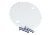 PROTON BOX LID PVC ROUND WITH 2XSCREWS 65MM