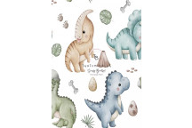 DECOUPAGE LITTLE DINO FRIENDS A4
