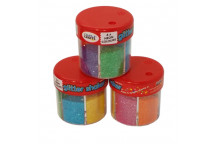 CRAFT GLITTER SHAKER 6XNEON COLOURS 60G