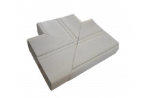 WHITE 2 X COMPARTMENT FLAT TEE