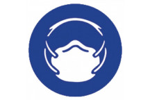 MASK PROTECT SIGN BLUE 190X190MM