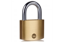 YALE ESSENTIAL SOLID BRASS PADLOCK 50MM