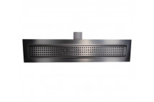 BLUTIDE GUNMETAL 500MM CHANNEL SHOWER